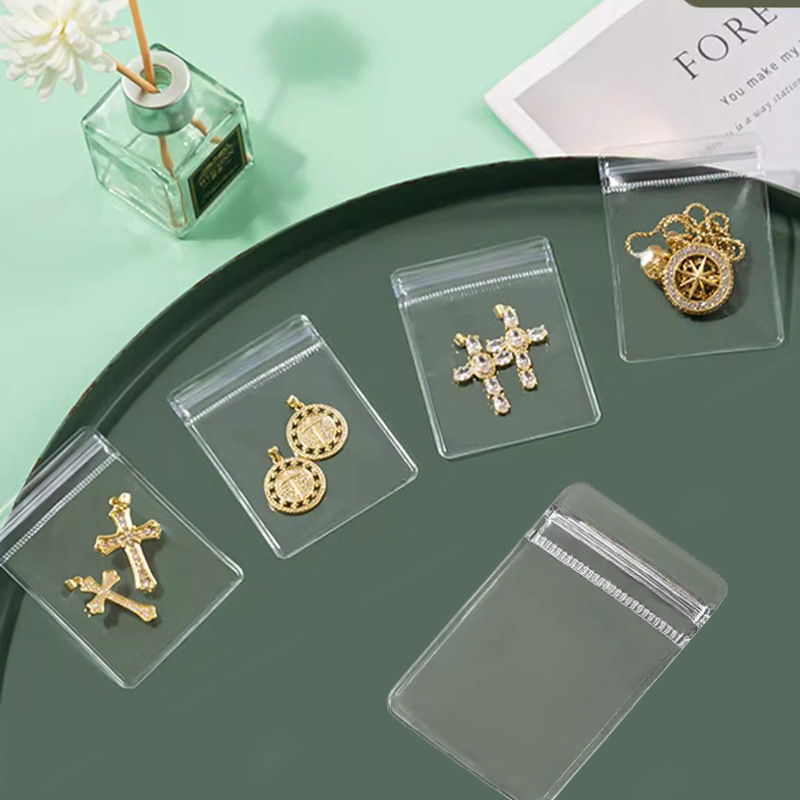 Pvc Ziplock Bag Gift Jewelry Jewelry Transparent Packaging Seal Bag Jewelry Multi-Size Storage Seal Bag