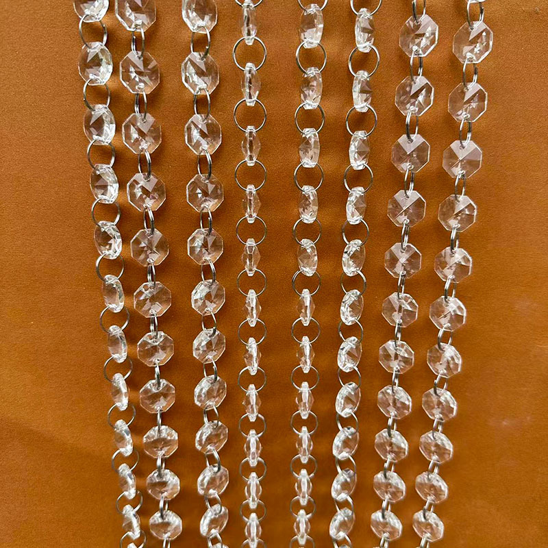 DIY акриловые восьмиугольные бусины, занавеска для двери, свадебные аксессуары