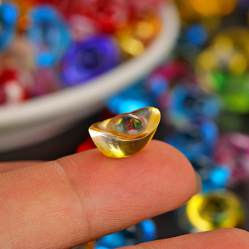 Citrine Ingot Colorful Small Ingot Household Cornucopia Ornaments Housewarming Gifts Entrance Living Room Decorations