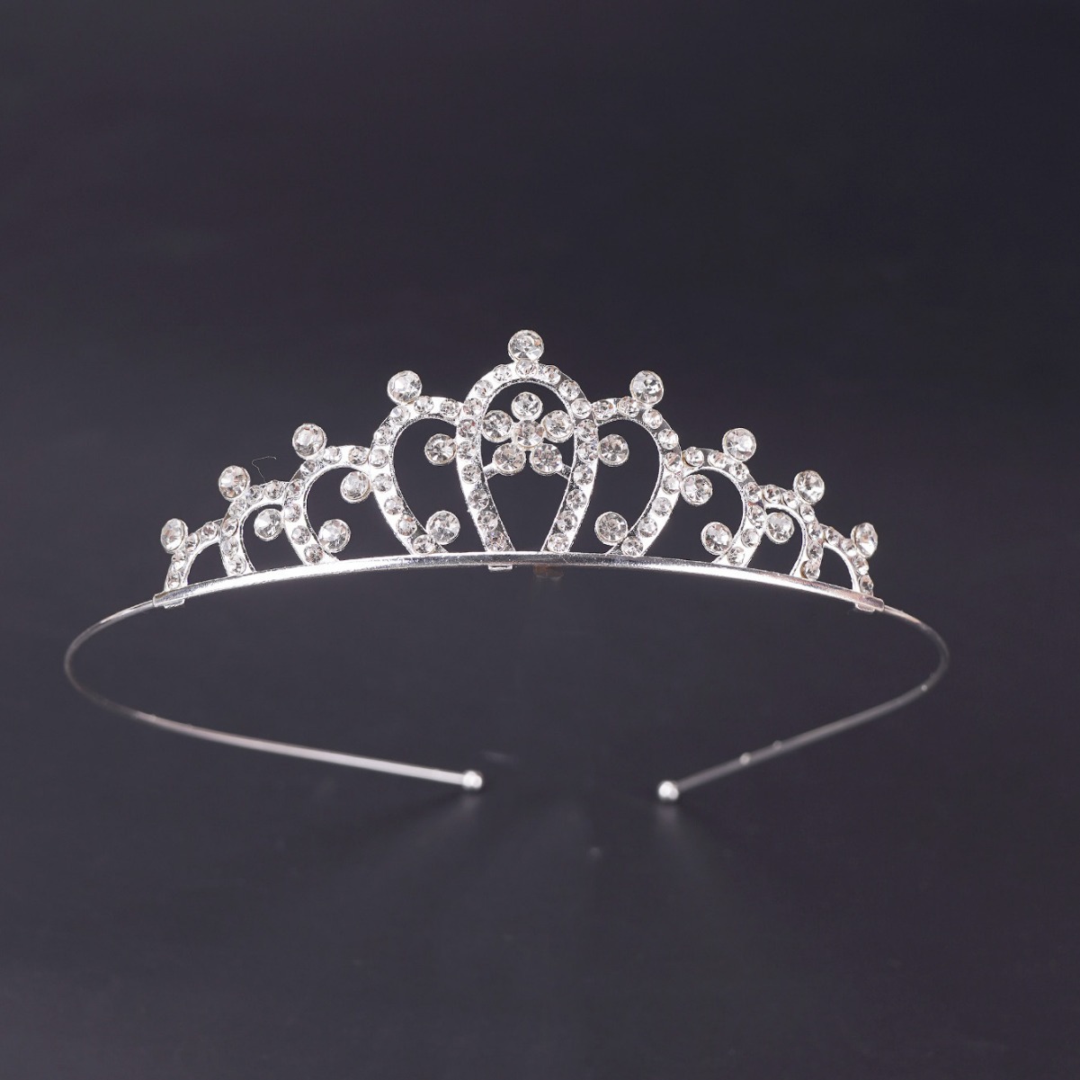 Cross-border Fashion Princess Crown Hair Accessories Simple All-match Exquisite Wedding Accessories Birthday Crown Hair Band Headwear