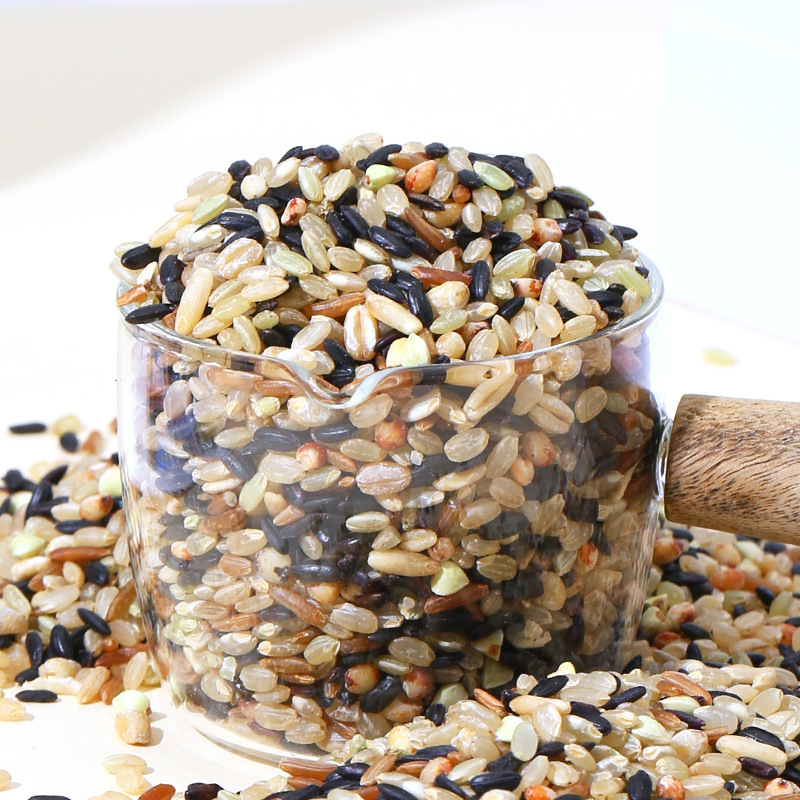 Edge grain food instead of seven-color brown rice 500g bagged cereals coarse grains low fat black rice red rice buckwheat oat sorghum