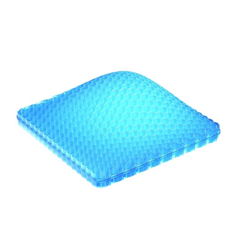 Car seat cushion single piece honeycomb gel office breathable seat cushion summer silicone truck butt pad Ice Silk cool cushion car