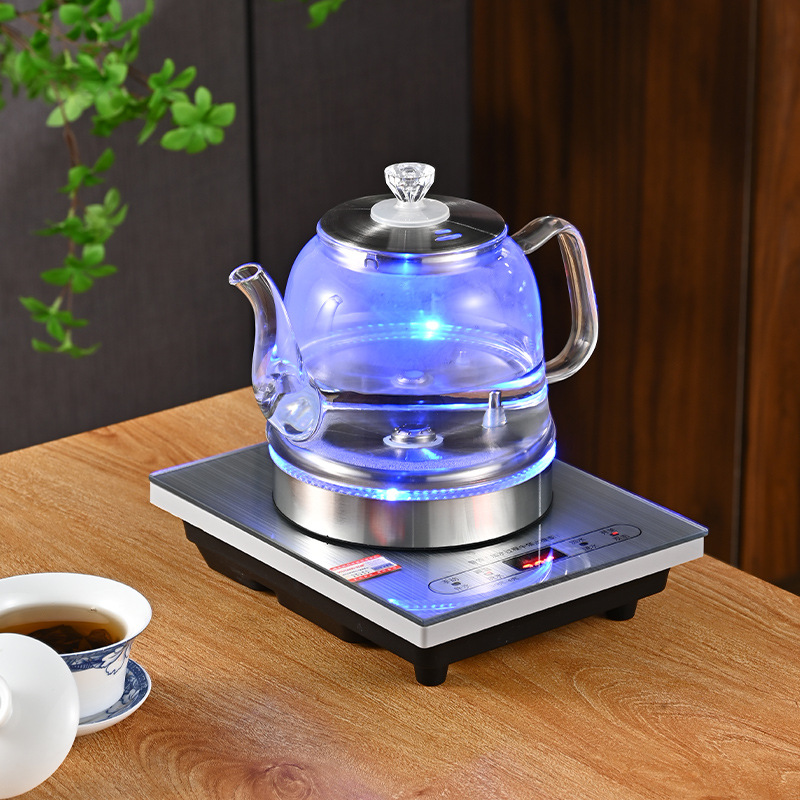 Manufacturer Wholesale Wuyang Smart Bottom Water Supply Electric Kettle Multi-Function Automatic Power Off Household Glass Kettle