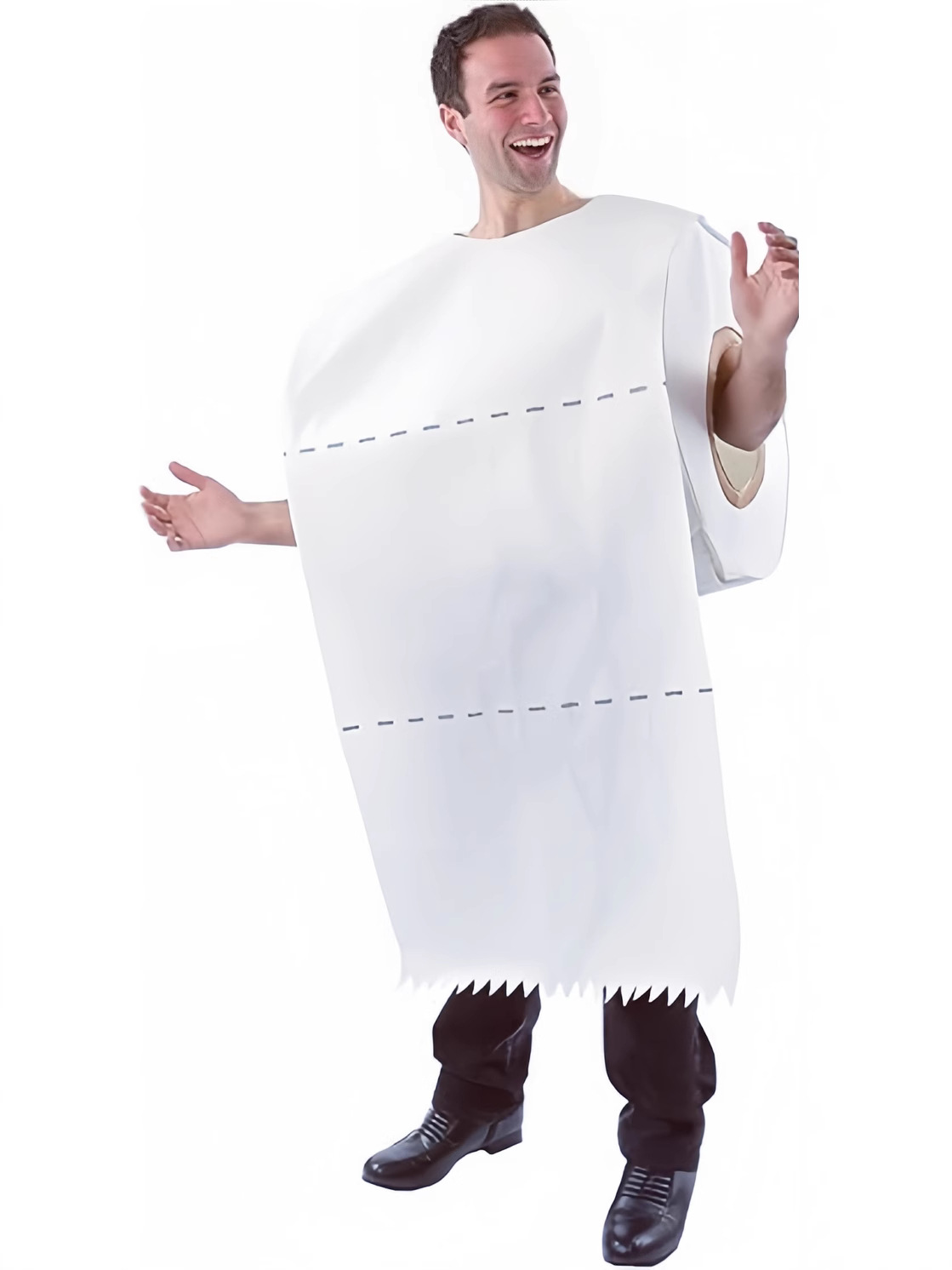 Halloween Annual Meeting White New Funny Toilet Paper Play Clothes Men's and Women's Makeup Toilet Paper Spoofs cosplay Clothes