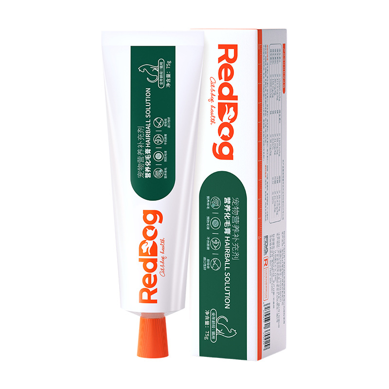 Red Hair Cream Nutritional Cream Cat Hair Ball Removal Pet Nutritional Supplement Cat and Dog Nutritional Cream 10g