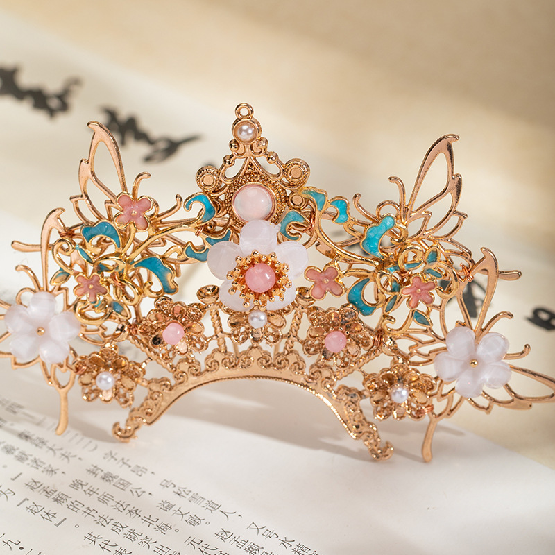 Антикварная шпилька для волос, украшенная маленькими шпильками, древняя одежда, аксессуары для волос в стиле Мин, головные уборы для ханфу