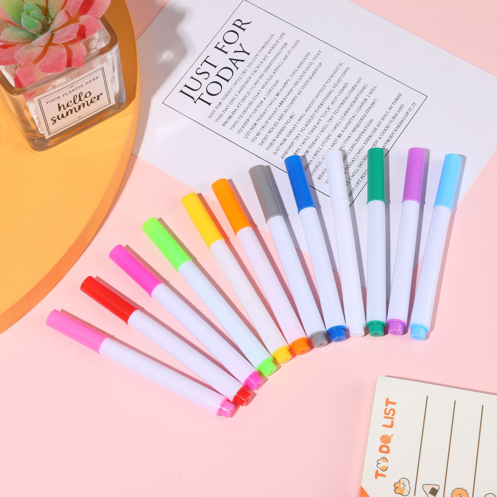 Colorful Environmentally Friendly Liquid Chalk Dust-Free and Erasable Led Fluorescent Light Board Pen Kidsren's Graffiti Painting Erasable Blackboard Pen