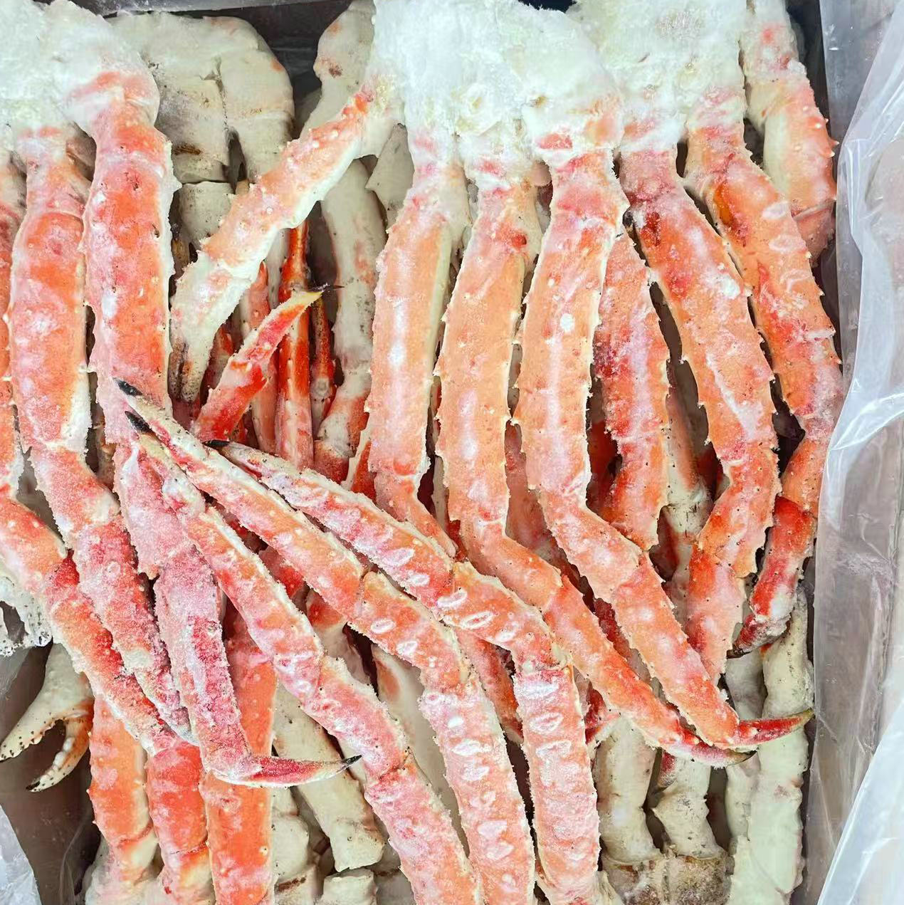 Замороженные клешни русского королевского краба, мясо краба, морепродукты, готовые замороженные, оригинальная импортная партия замороженных клешней краба