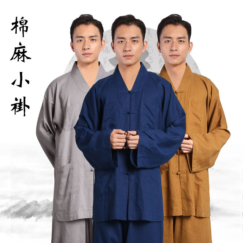 Winter monk coat cotton-padded jacket jacket suit thickened warm Monk nun master monk robe cotton-padded jacket short suit