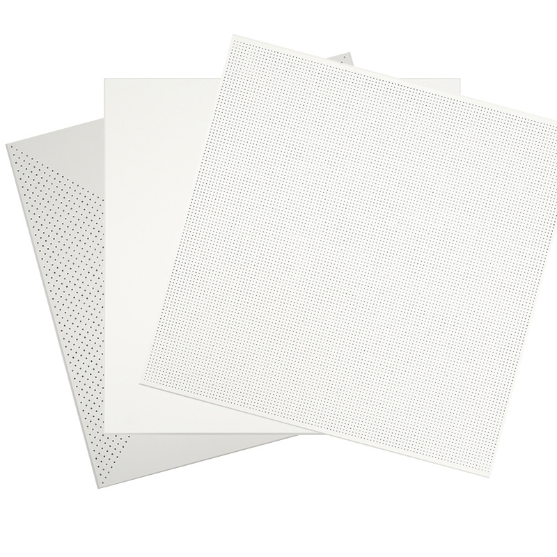 Integrated Ceiling Aluminum Gusset Plate Manufacturer Engineering Special 600600 Flat Full Hole Plate Station Shopping Mall Hospital Aluminum Ceiling