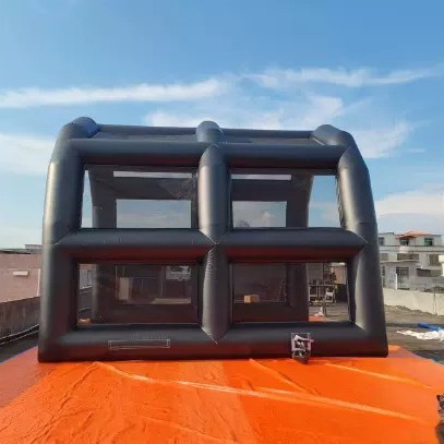 Надувная квадратная палатка для кемпинга, дождевлагостойкая, полностью автоматическая, черная