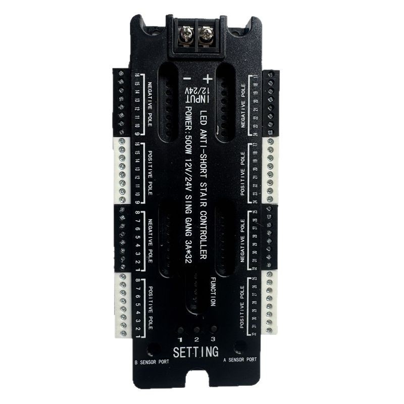 English new intelligent human body induction staircase light 32 steps gradually light up light bar step anti-short circuit controller