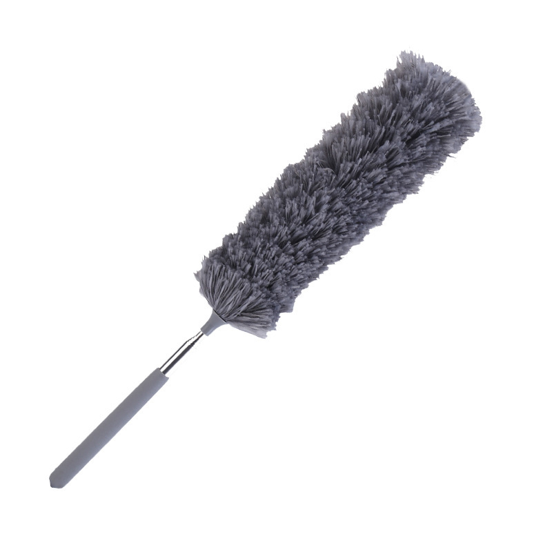 Manufacturer Wholesale Electrostatic Dust Duster Telescopic Small Duster Bendable Stainless Steel Household Feather Duster Dust Brush