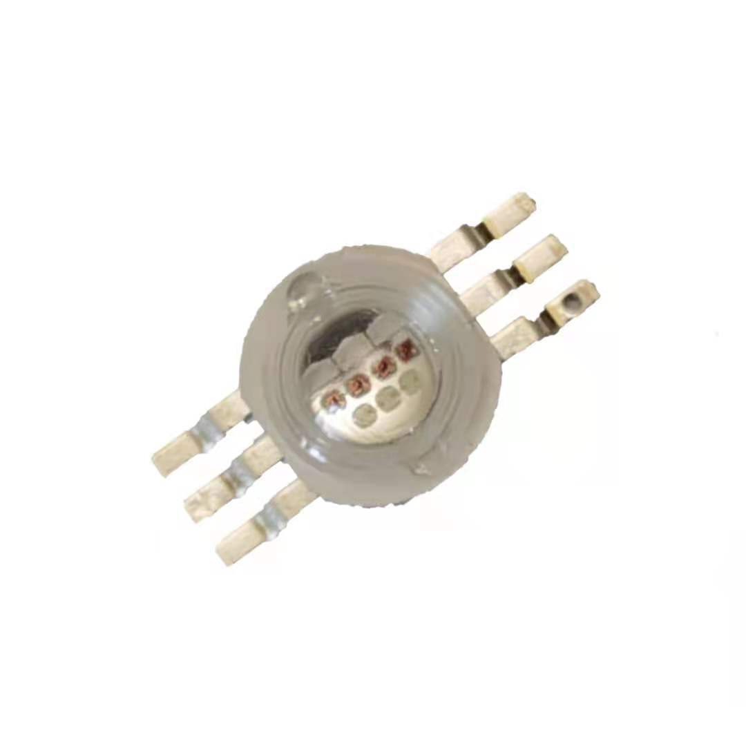 High-power 2W6 foot lamp beads 10 core imitation lumens RGB lamp beads 9V full color red green blue factory direct supply