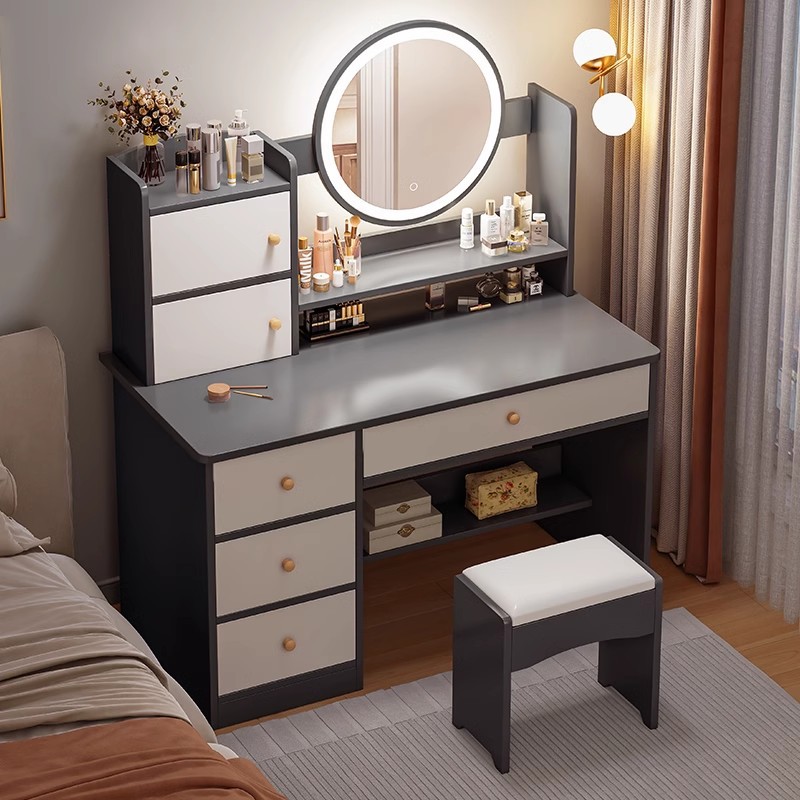 Туалетный столик, спальня, простой, современный, стол для макияжа, популярный, шкаф для хранения, интегрированный