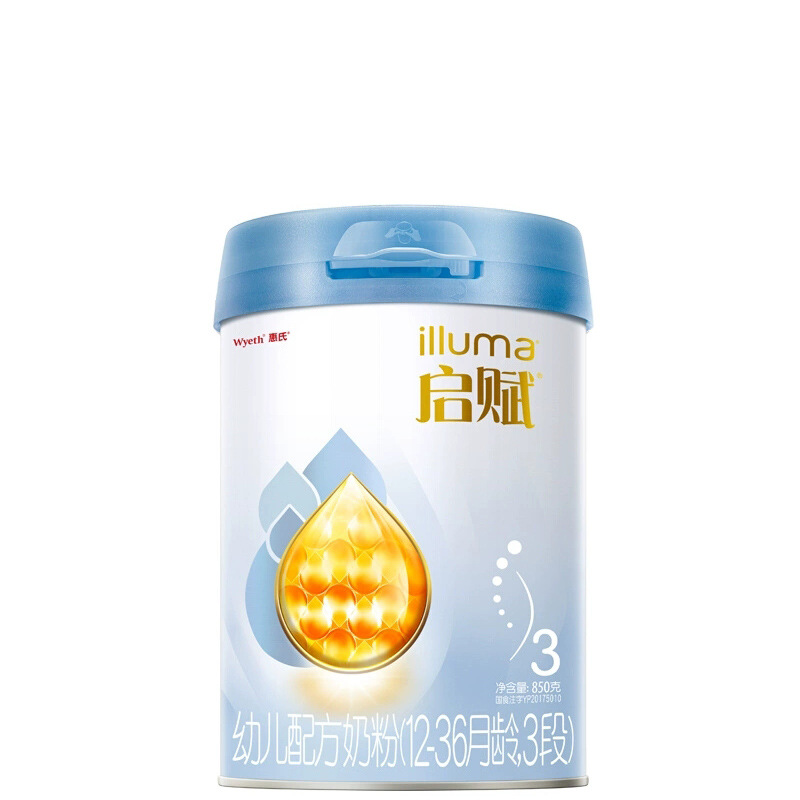 Новый Национальный стандарт Инкрементальная упаковка Qifu Голубой алмаз Этап 3 Новый Национальный стандарт молочная смесь для младенцев Этап 3 850г