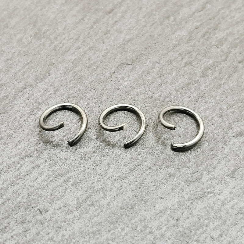 Iron open ring single ring plated gold silver round open ring diy jewelry closing buckle connection ring accessories