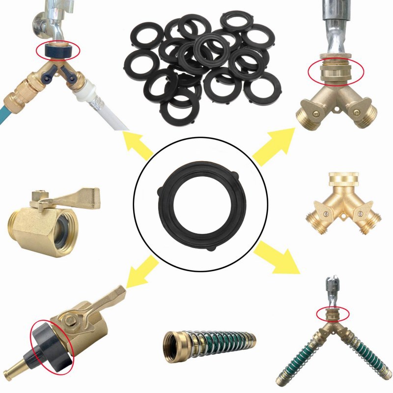 6 points garden hose gasket water stop gasket TPR rubber gasket O-ring garden tool accessories