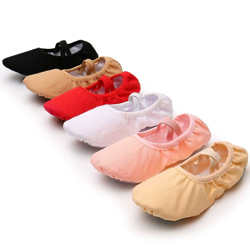 Children's Dance Shoes Girls' Soft Sole Practice Shoes Ballet Shoes Convenient Lace-up Cat Claw Shoes Winter fleece-lined Dance Shoes