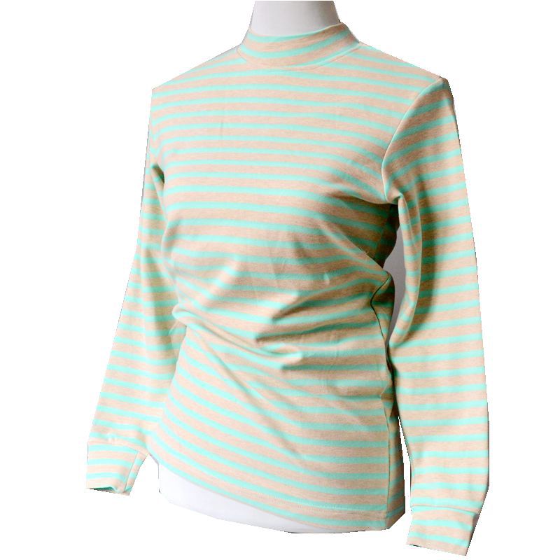 Free Shipping Women's Cotton Semi-high Collar Cotton Sweater Top for Middle-aged and Elderly Plus Large Size Cotton Underwear Single Autumn Clothes