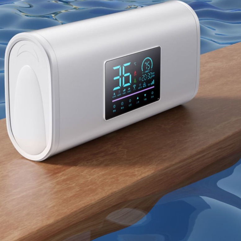 Xinfei Electric Water Heater Flat Barrel Fast Heating Remote Control Double-Gallon Water Heater Household 60 Water Storage Type Water Outlet Power Outage Safety