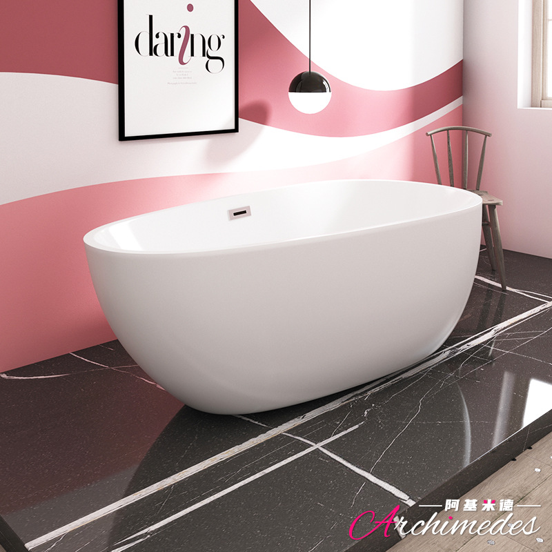 Net red Ins style bath bathtub fashion goose egg independent bathtub AJ-6020 Foshan origin direct supply