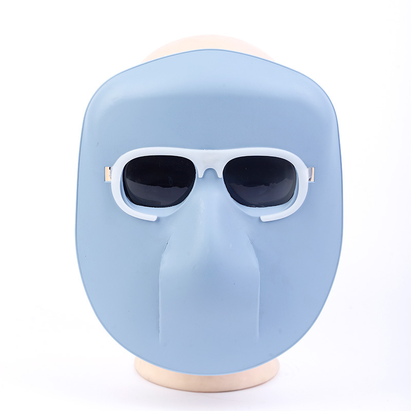 New Type of Welding Mask, Anti-Baking Face, Ghost Face Protective Mask, Full Face Protection, Lightweight Glass Lens for Welders