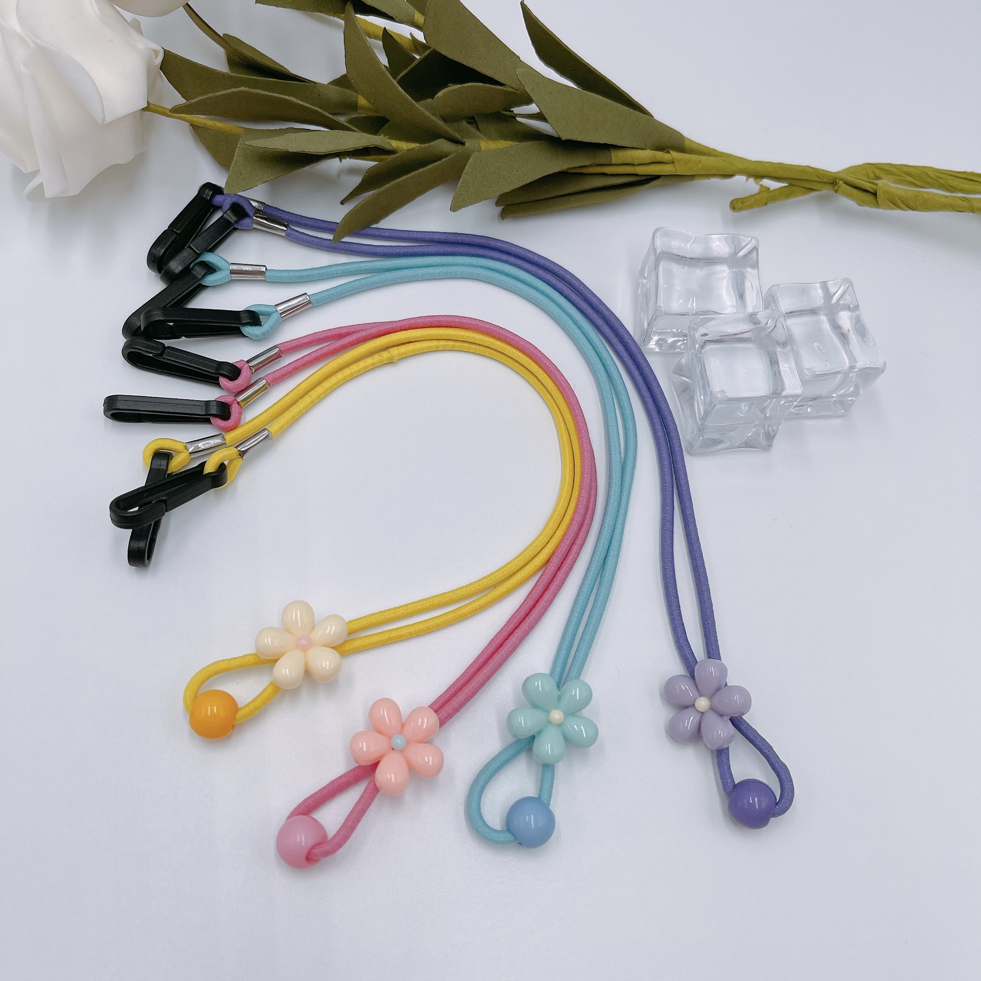 Children's Glasses Rope Small Flower Glasses Chain Anti-slip Anti-loss Mask Rope Mask Accessories Mask Lanyard