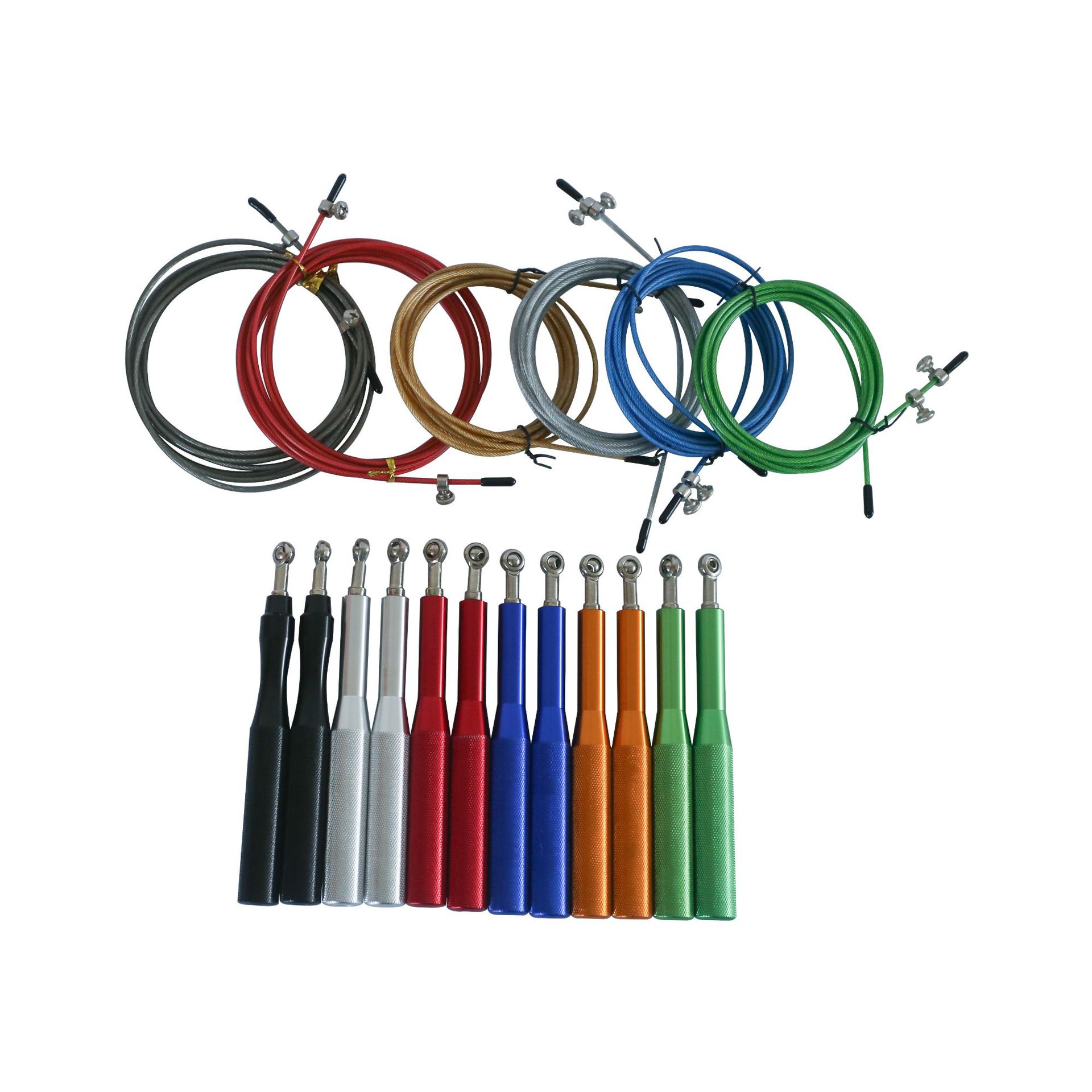 Steel Wire Rope Factory Custom-Made Rubber-Coated Jump Rope, Plastic-Coated Rope Body, Blue 4.02.5, Student Fitness Wear-Resistant Jump Rope