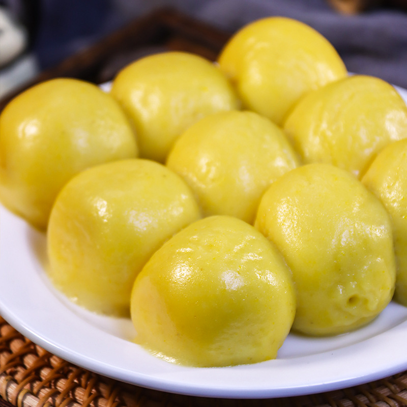 Sticky Bean Buns 350g Red Bean Filling Sweet Glutinous Northeast Sticky Bean Buns White Glutinous Rice Yellow Rice Flour Glutinous Rice Bean Buns