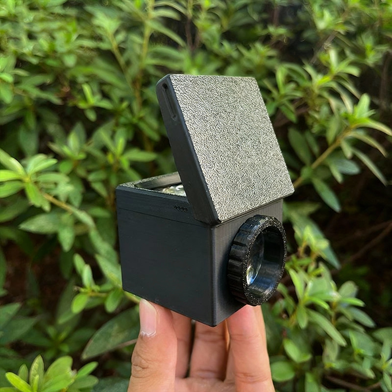 Waist-Level Viewfinder 3D Printed Fresnel Lens Optical Viewfinder Creative Travel Photography Viewing Check-In Props