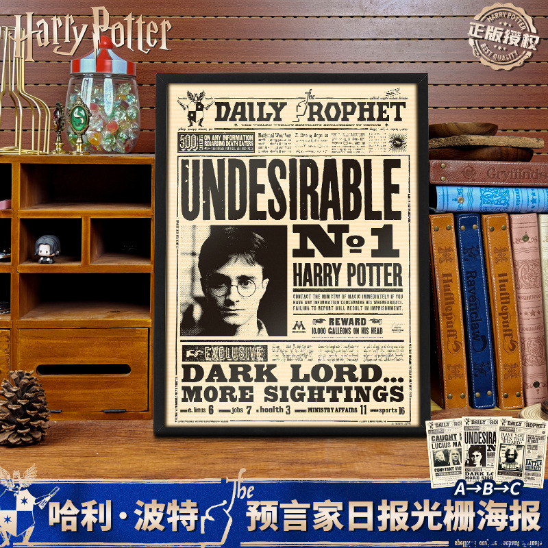 Аутентичные аксессуары Гарри Поттера, постер из фильма и телевидения, декоративная живопись Магической академии
