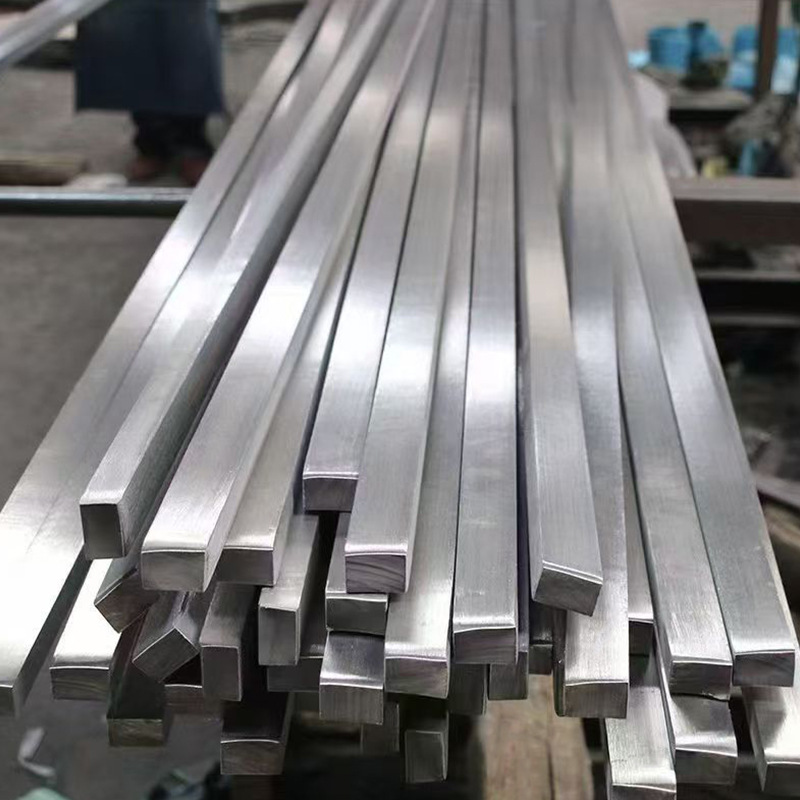 Stainless Steel Square Bar 316L/304 Solid Square Steel Bright Special-Shaped Cutting Pill Cold Drawn Stainless Steel Bar