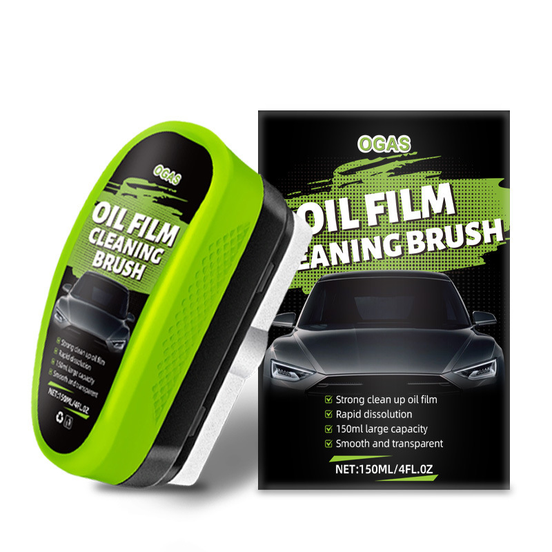 Cross-Border Glass Oil Film Cleaning Brush for Front Windshield and Side Windows, One-Piece Smear-Type Cleaning Brush for Powerful Oil Film Removal