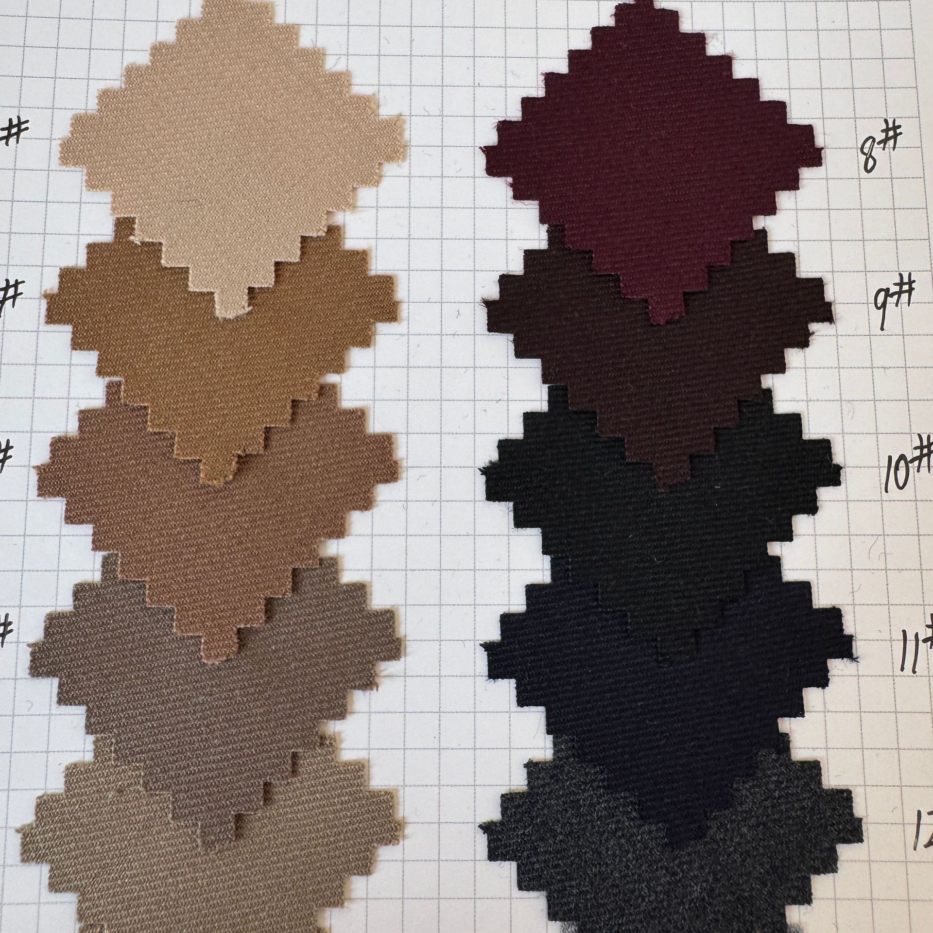 50% Wool 50% Polyester Single-Sided Blended Fine-Spun Plain Suit Pants Woolen Lightweight Fabric Crisp 420g Fashion Woolen