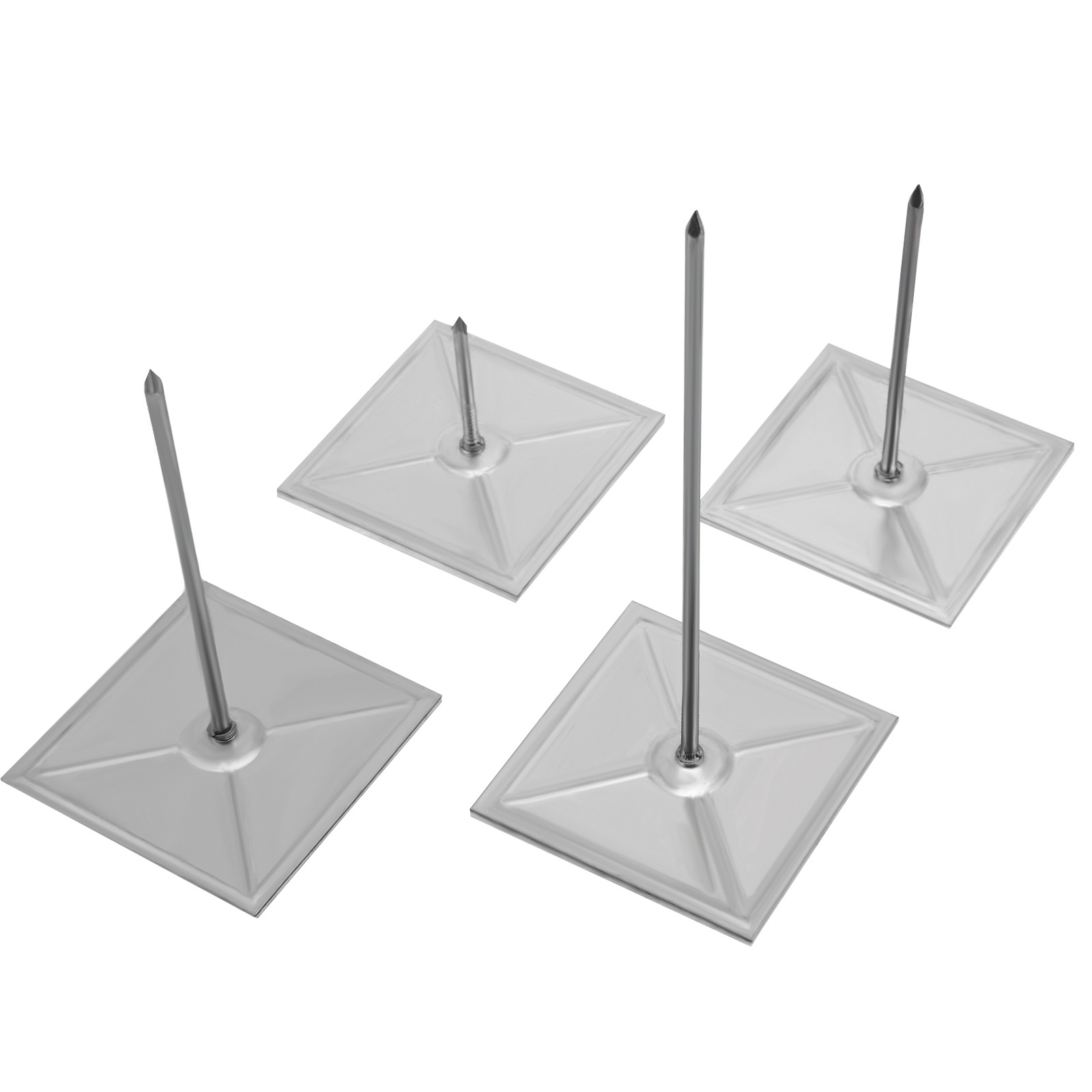 Base 50 * 50mm galvanized iron air conditioning pipe insulation self-adhesive nail self-adhesive insulation self-adhesive rock wool nail