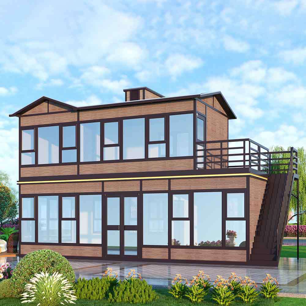Customized Prefabricated Integrated House Steel Structure House Commercial Integrated House Office Custom Mobile House