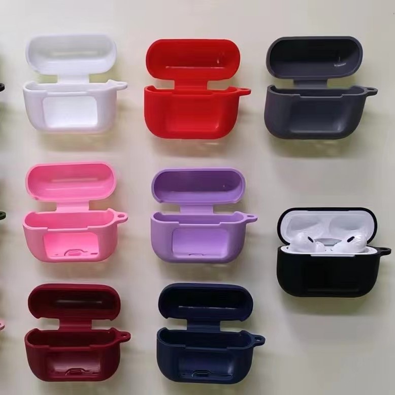 For A9pro headphone case 1.2 thick screen protective case touch screen color screen headphone case solid color silicone soft bag drop-proof