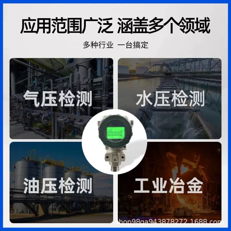 2088 Type Pressure Transmitter with Digital Display Lcd Anti-Static Liquid Level Differential Pressure Sensor Explosion-Proof High Precision