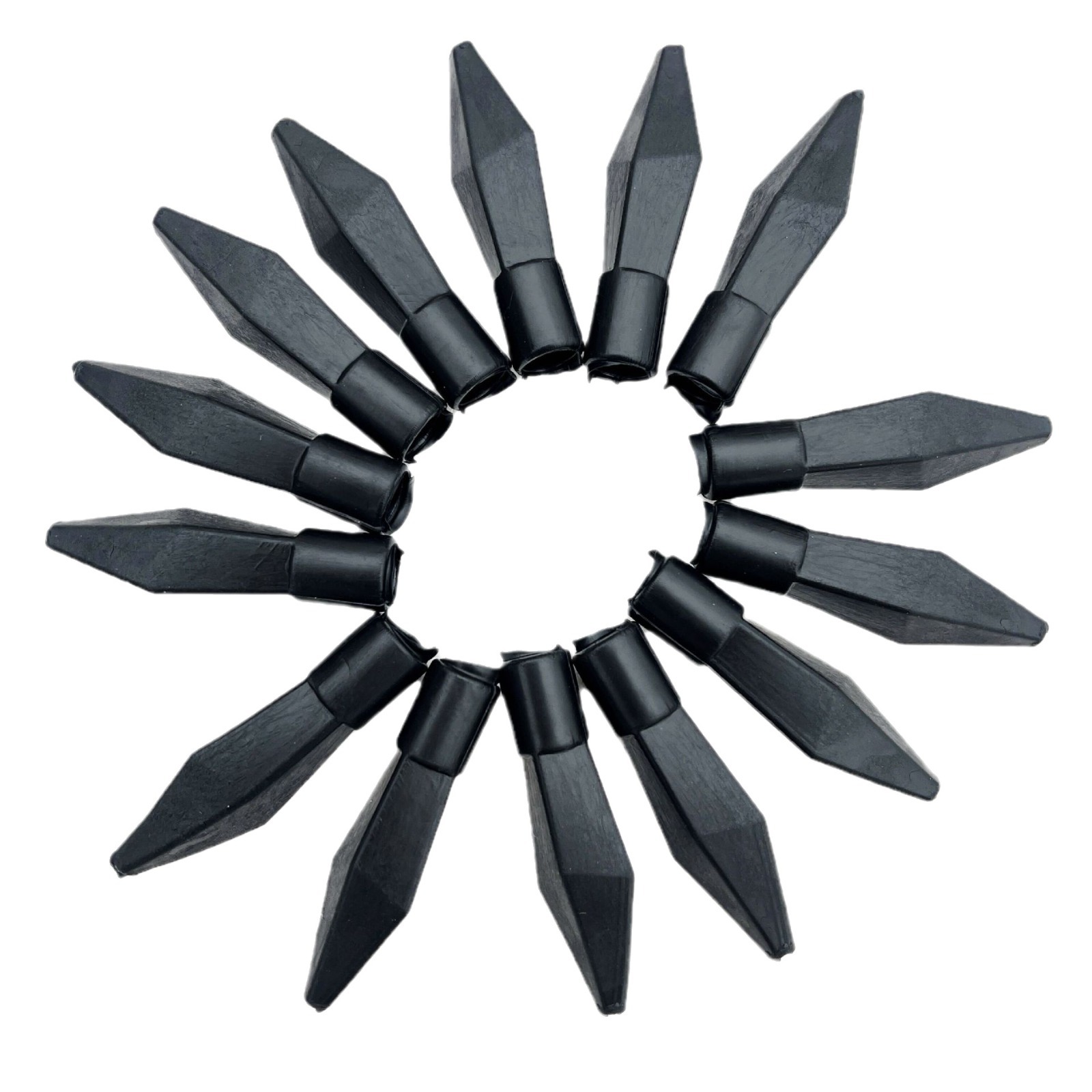 Bow and Arrow accessories rubber PVC black soft arrow 8mm pier head 7mm safety leather arrow pot throwing arrow props