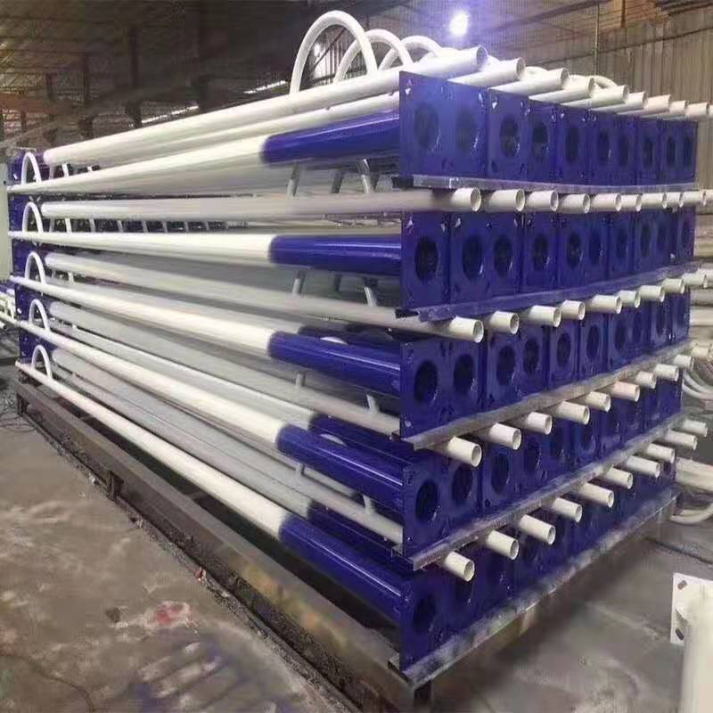 Processing of Various Street Light Poles 6.7m 8m Hot Galvanized Solar Street Light Pole Monitoring Bracket Pole Customization