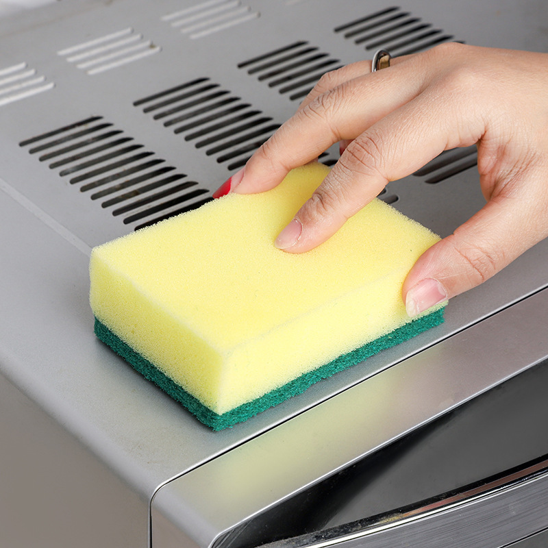 Yuanhui Manufacturer Direct Supply Kitchen Dishwashing Sponge Scrubbing Sponge Scouring Pad Double-Sided Cleaning Sponge