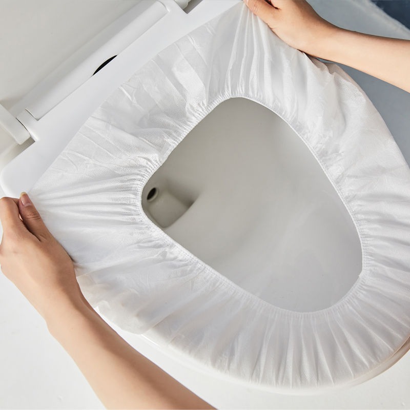 Disposable Toilet Cover Household Non-woven Toilet Cover Travel Portable Independent Pack Thickened Waterproof Toilet Cover