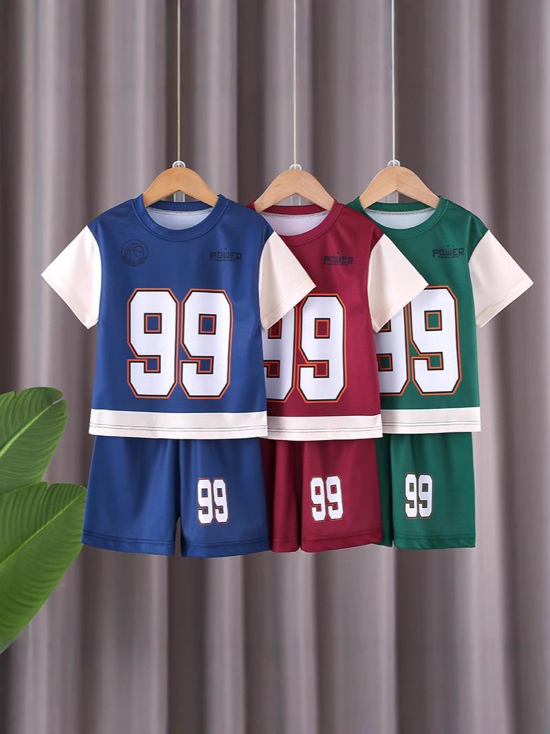 Children's Sports Suits for Men and Women, Baby Basketball Uniforms, Summer Mesh Vests, Shorts, Quick-Drying Suits, Summer Uniforms