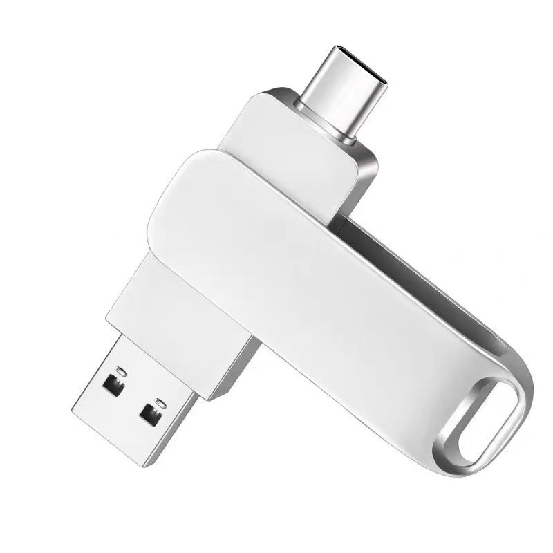 High-Speed 3.0 USB Flash Drive Wholesale Metal Dual-Purpose Bidding Gift 64g Car Music USB Flash Drive Large Capacity 128g Engraving