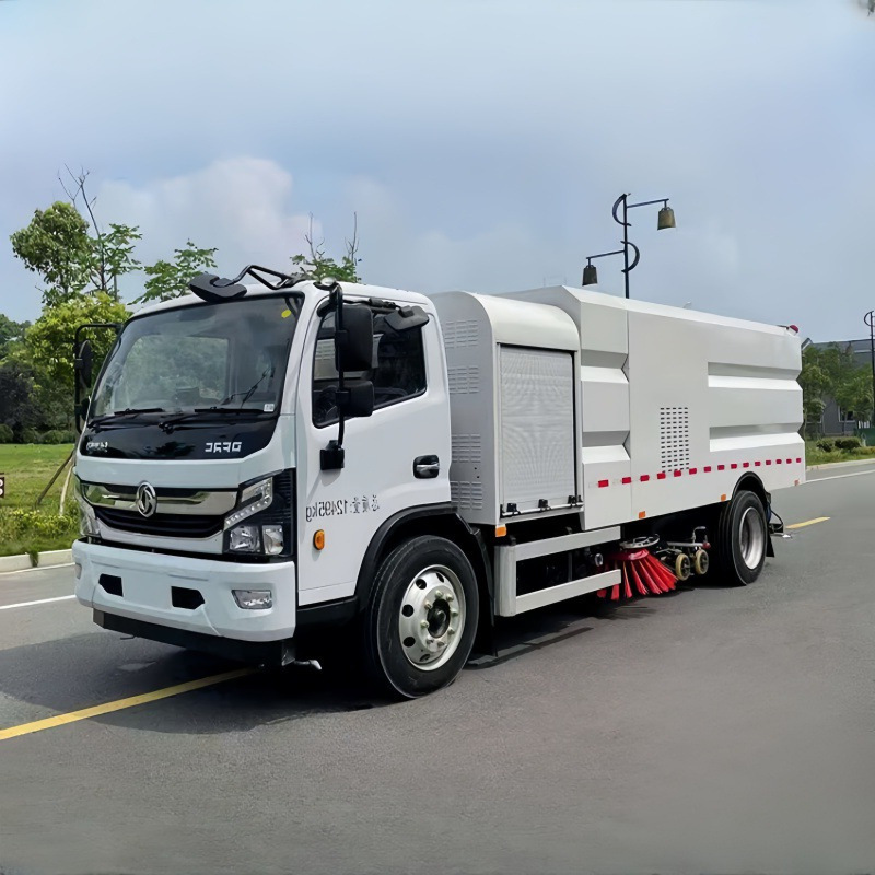 Новая система интеллектуального управления, подметальная машина Dongfeng на 9 тонн, чисто электрическая