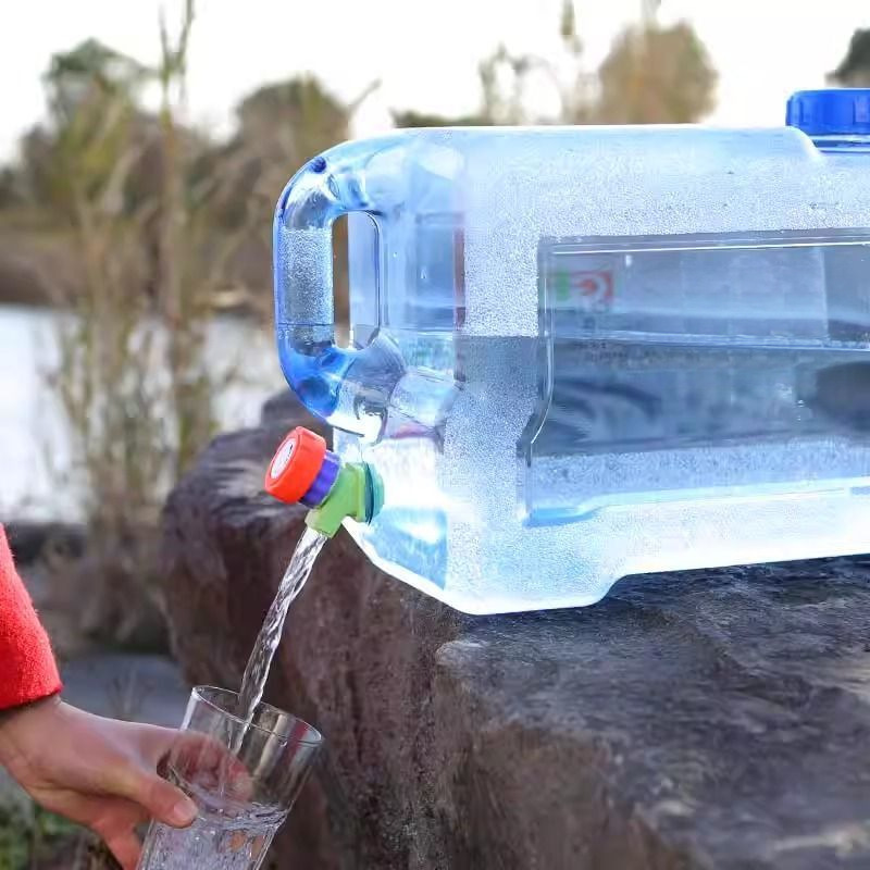 Thickened Outdoor Bucket for Household Water Storage, Car-Mounted Water Storage with Faucet, Large-Capacity Water Storage, Drinking Water, Pure Water Tank