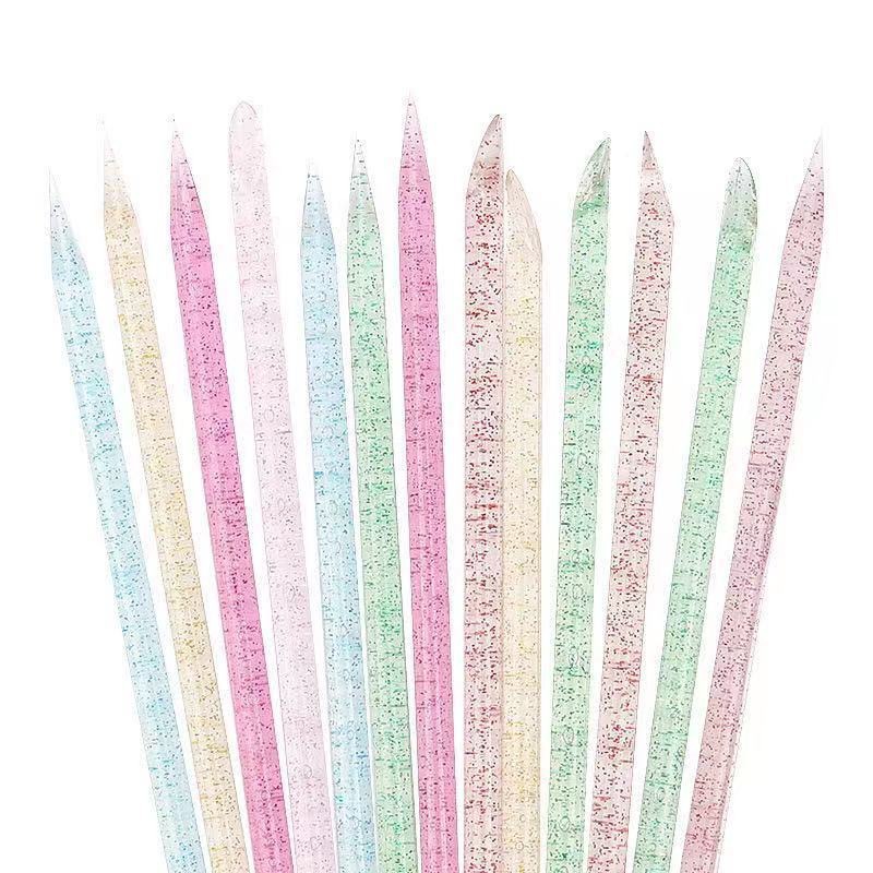 Wear nail beauty stick flower pen crystal diamond stick cleaning nail polish double-headed dead skin push 75MM orange stick