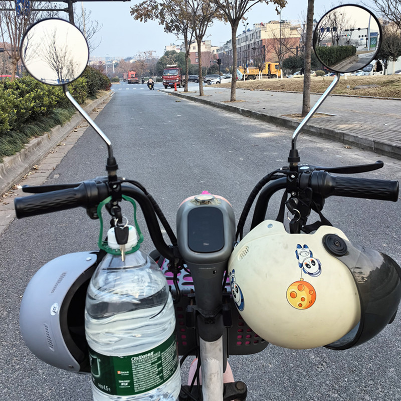 Universal Electric Vehicle Helmet Lock Anti-Theft Metal Lock Battery Vehicle Bicycle Fixed Hook Lock Reflector Base Lock