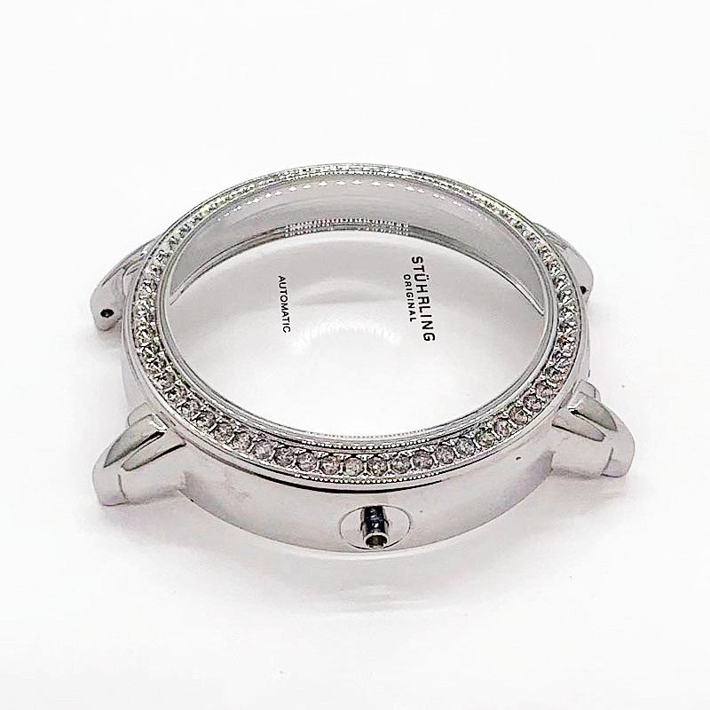 Hot-Selling Women's Watch Case Arched Glass Watch Trendy Diamond Dial High-Value Waterproof Women's Watch Accessories